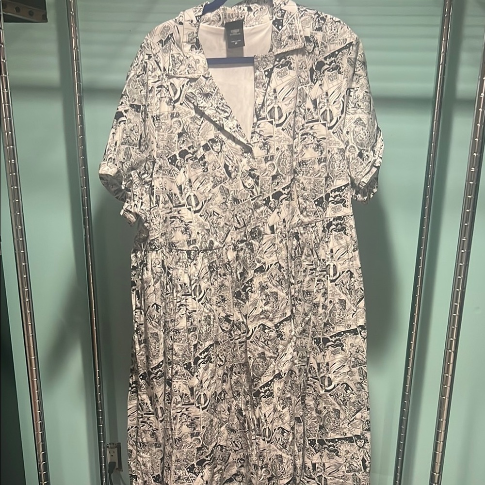 Black and White Comic Book Dress